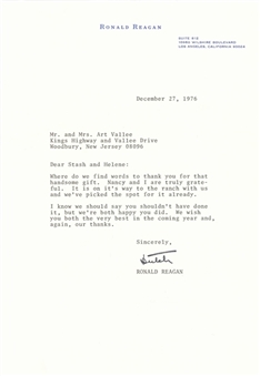 Rare 1976 Ronald Reagan Signed Typed Letter - Signed As "Dutch" (Beckett)